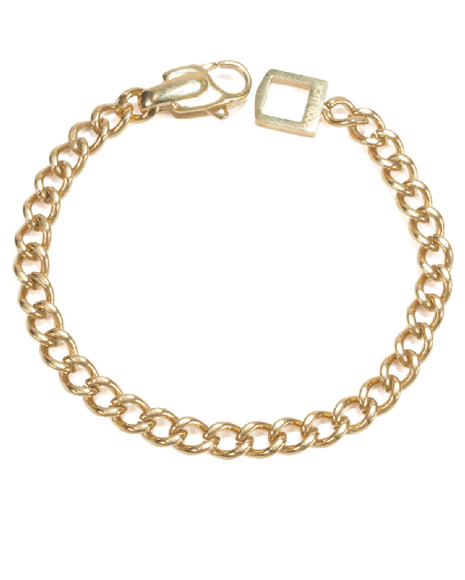 Amica Light Gold Metallic Gold-Plated Bracelet