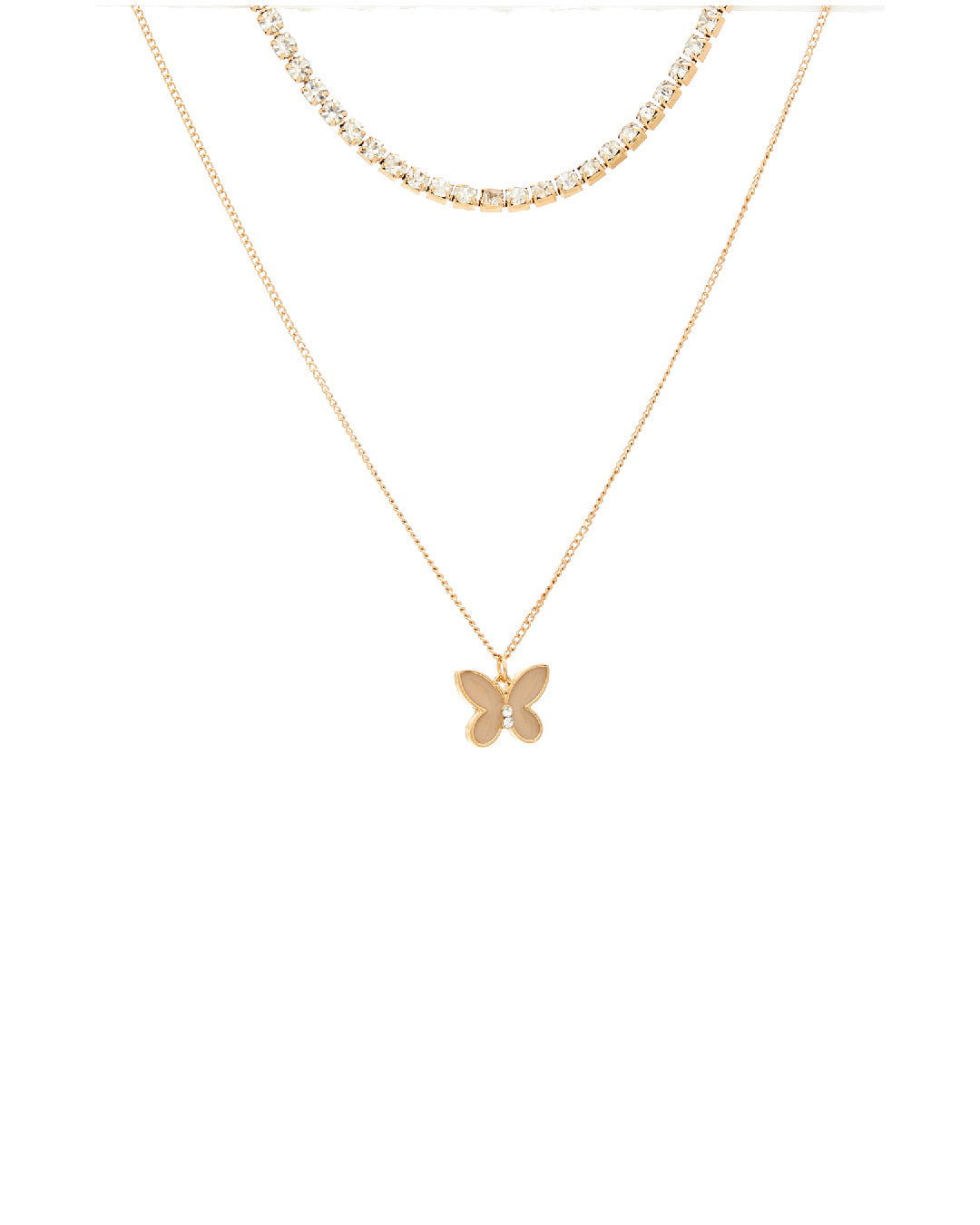 Amica Light Gold Metallic Gold-Plated Chain