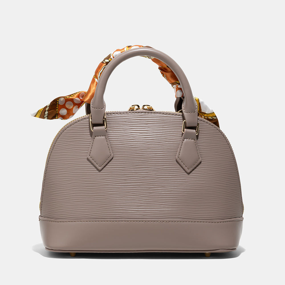 AMICA Carla Mini Dome shaped Crossbody Bag for Women - Taupe