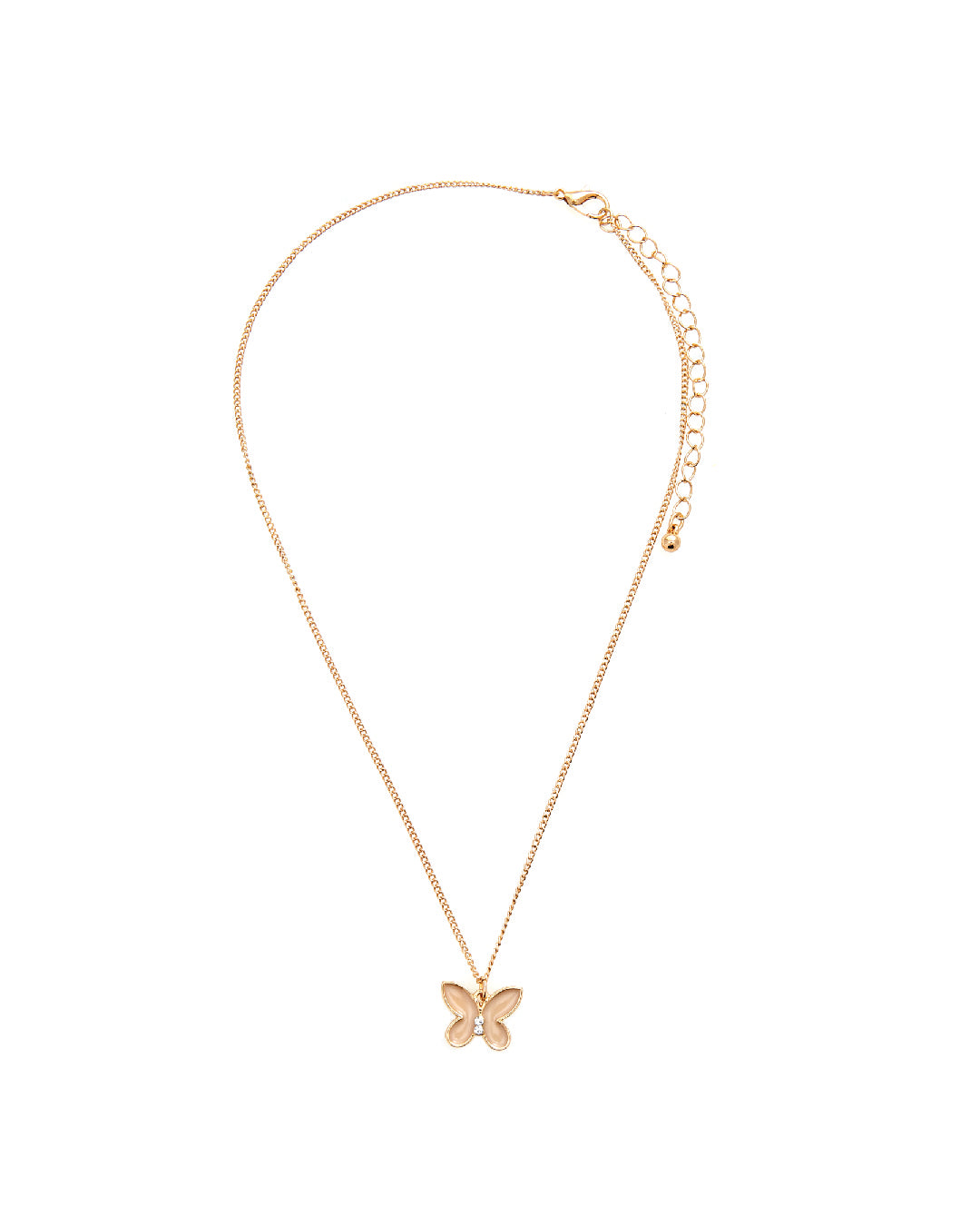 Amica Light Gold Metallic Gold-Plated Chain