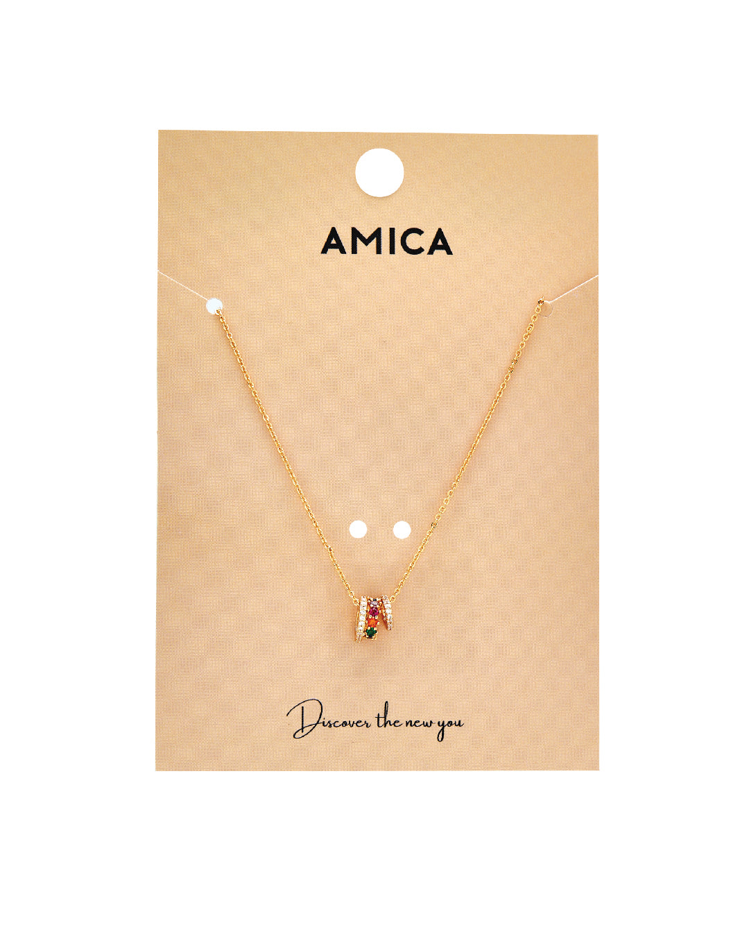 Amica Light Gold Metallic Gold-Tone Chain