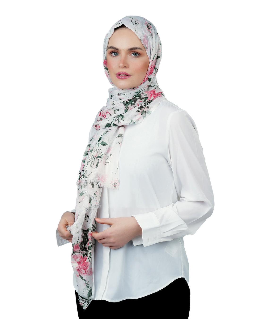 AMICA Beige/pink Ladies Scarf