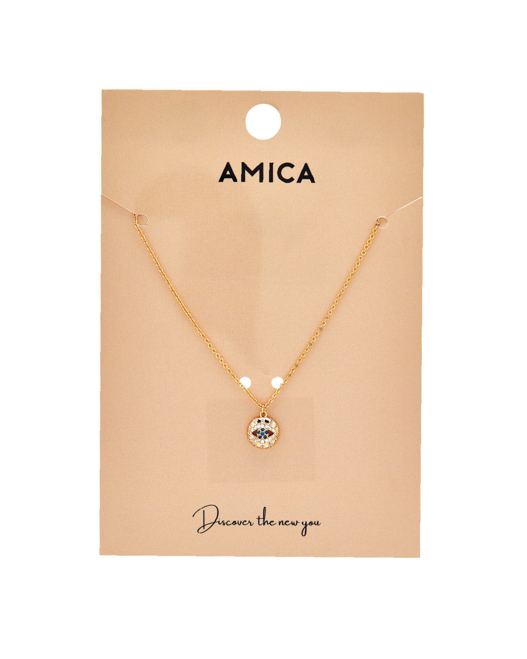 Amica Light Gold Metallic Gold-Tone Chin