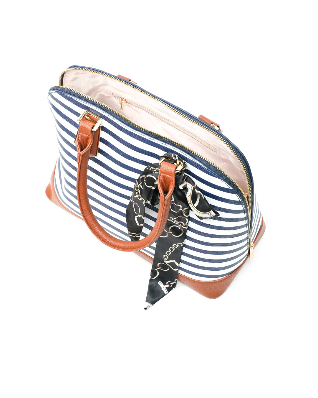 AMICA Balia Striped Ladies Handbag