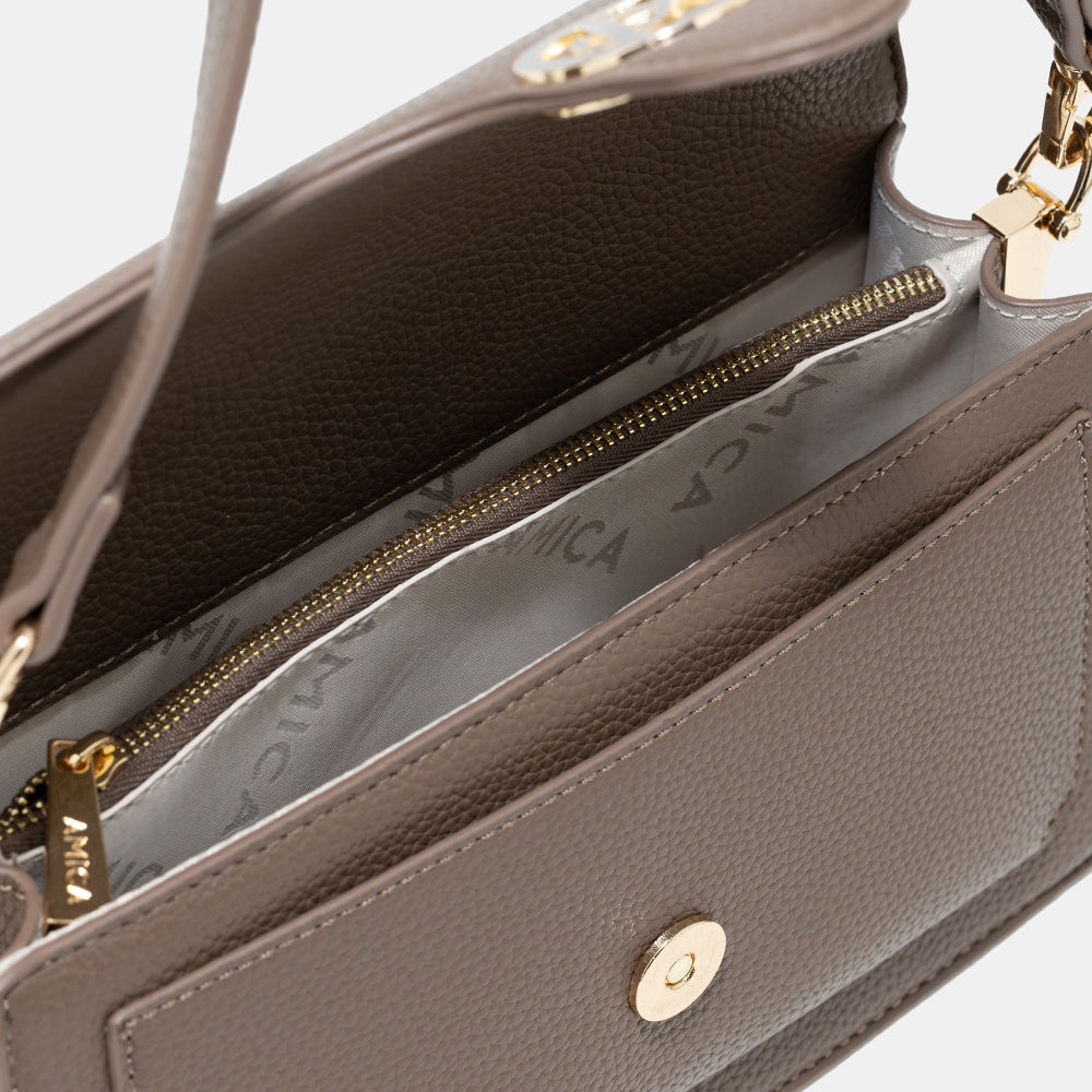 Amica Ami Crossbody/Shoulder Bag For Women - Taupe