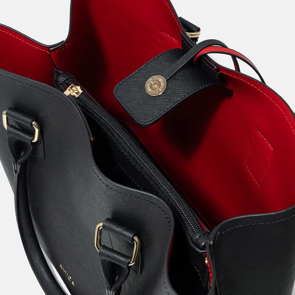 Amica Amalia Black Tote Bag