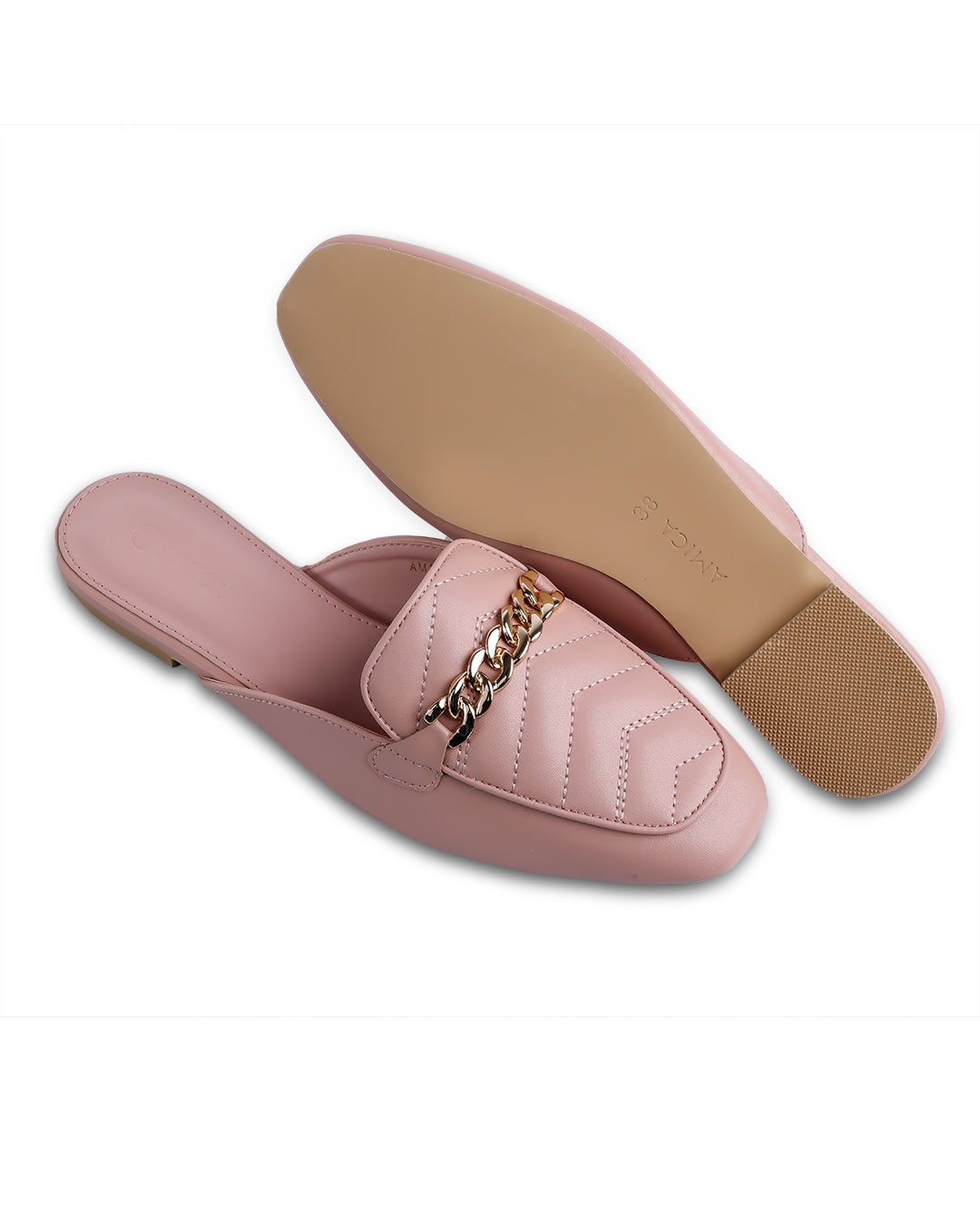 Amica Bella Dusty Pink Mules