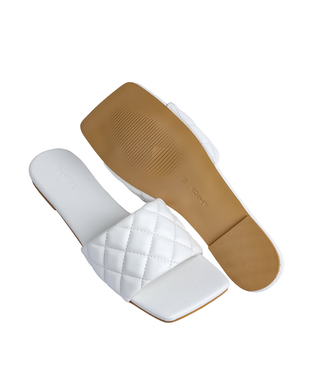 Amica Allegra White Sandals