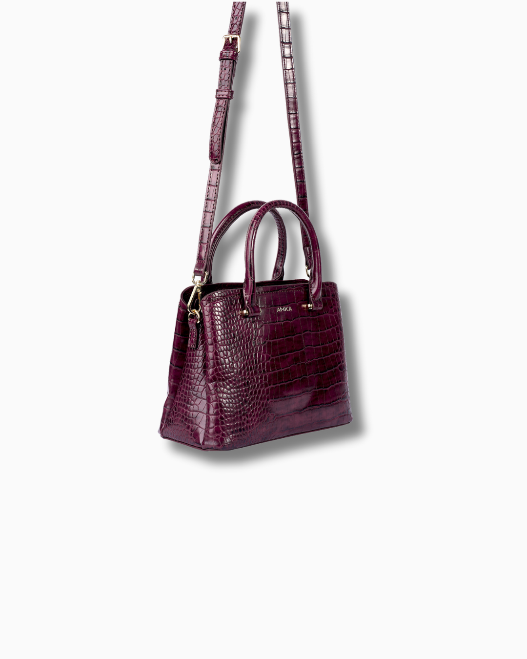 Amica Daphne Plum Red Crossbody Bag