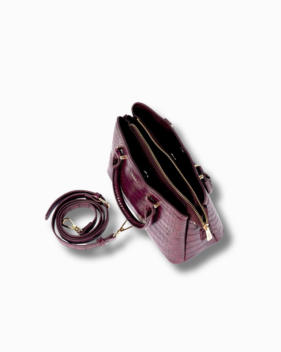 Amica Daphne Plum Red Crossbody Bag