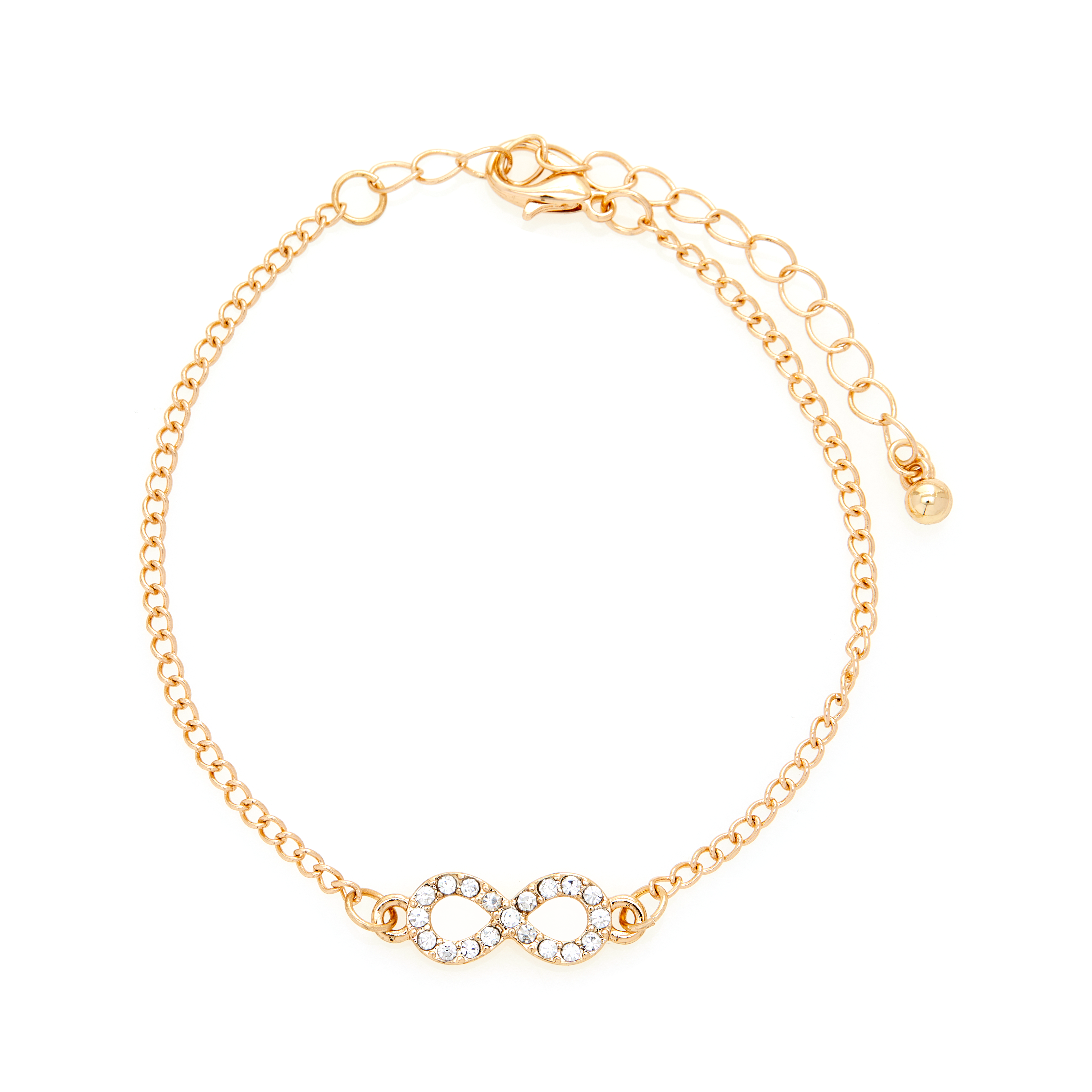 Amica Light Gold Metallic Gold-Plated Bracelet (Pack of 3)