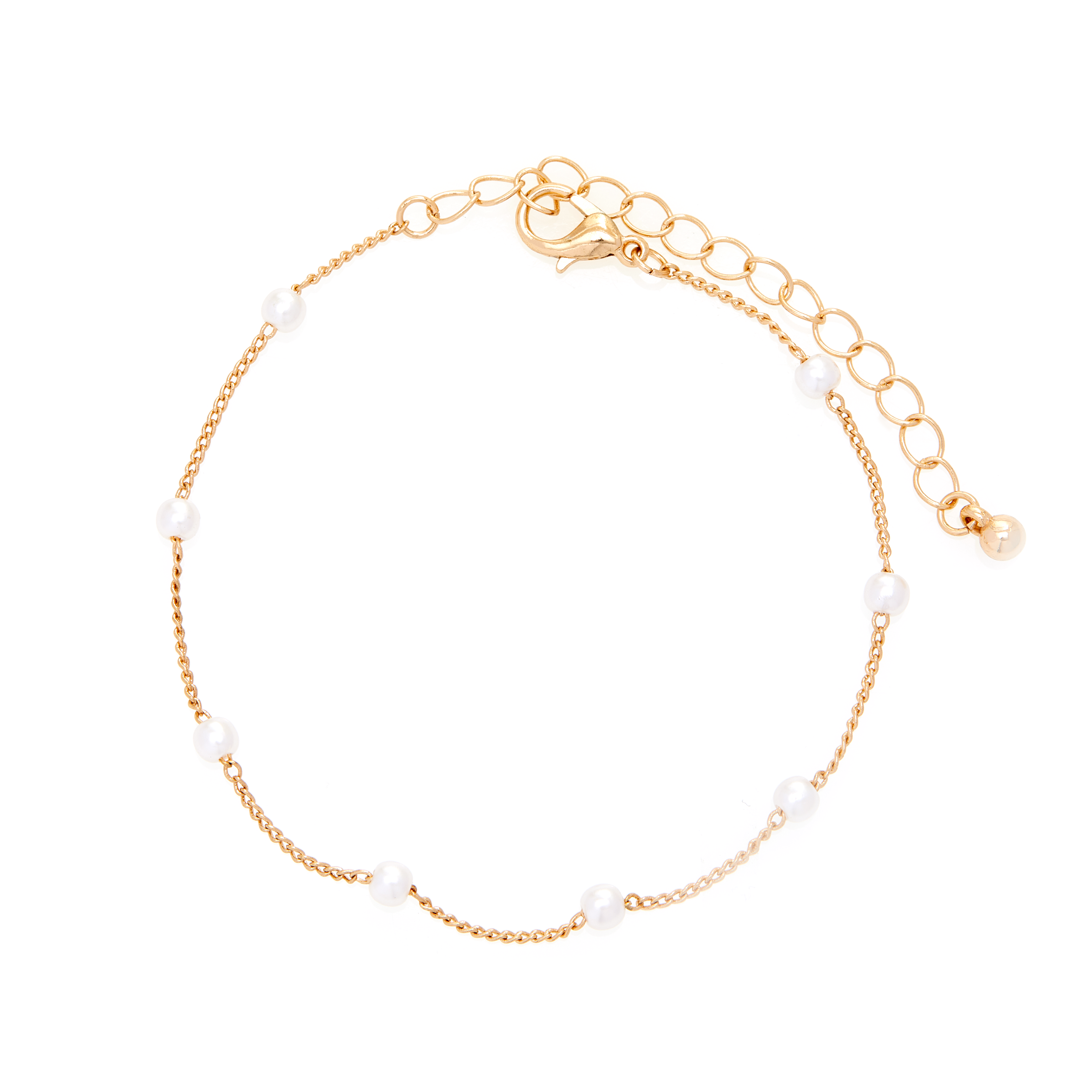 Amica Light Gold Metallic Gold-Plated Bracelet (Pack of 3)
