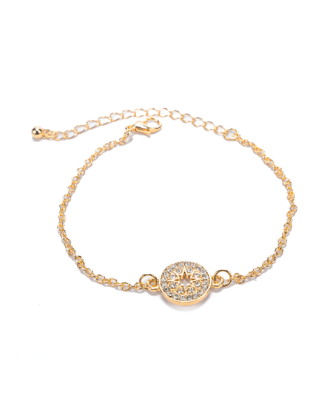 Amica Light Gold Metallic Gold-Plated Bracelet (Pack of 3)
