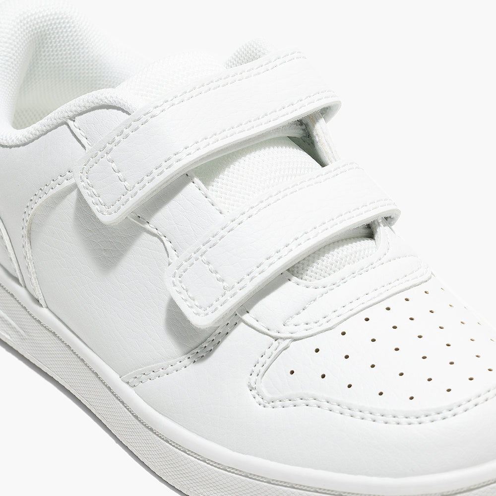 Amica Double Velcro Trainer Shoes - White