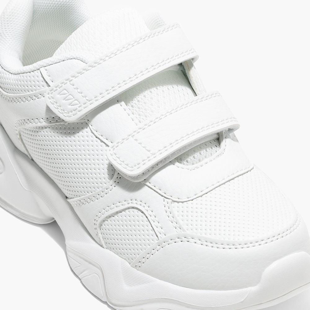 Amica Double Velcro Sports Shoes - White