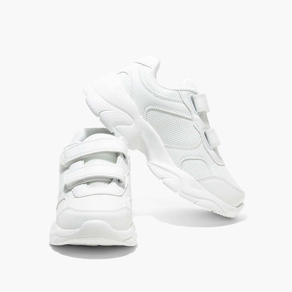 Amica Double Velcro Sports Shoes - White