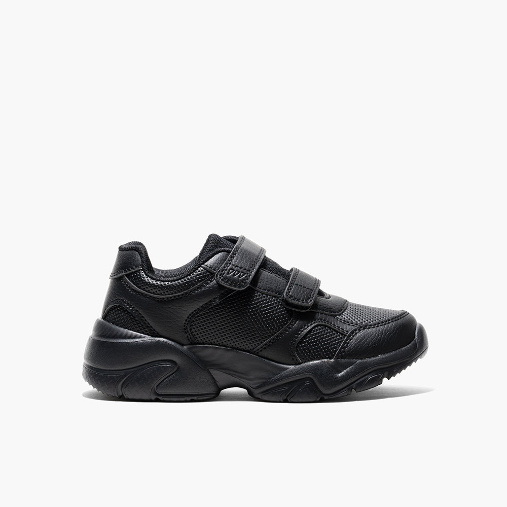 Amica Double Velcro Sports Shoes - Black