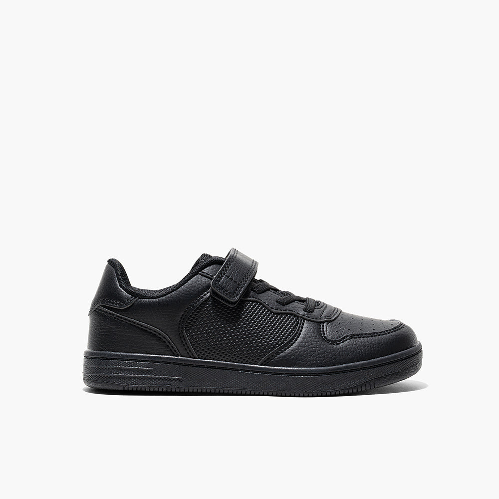 Amica Single Velcro Trainer Shoes - Black