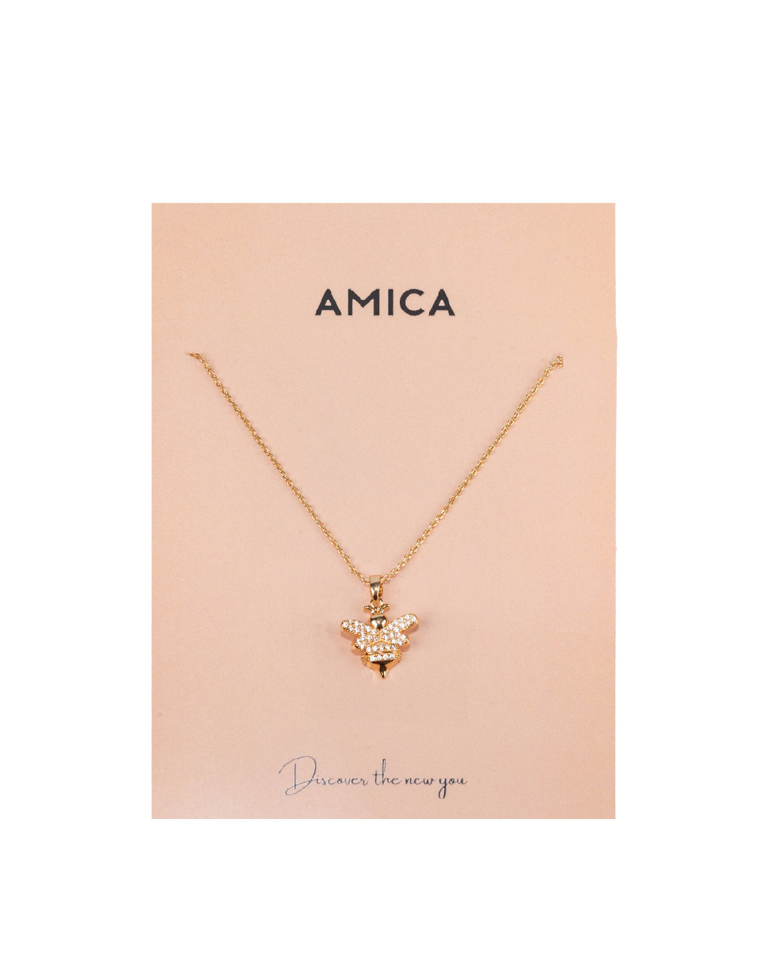 Amica Light Gold Metallic Gold-Plated Chain