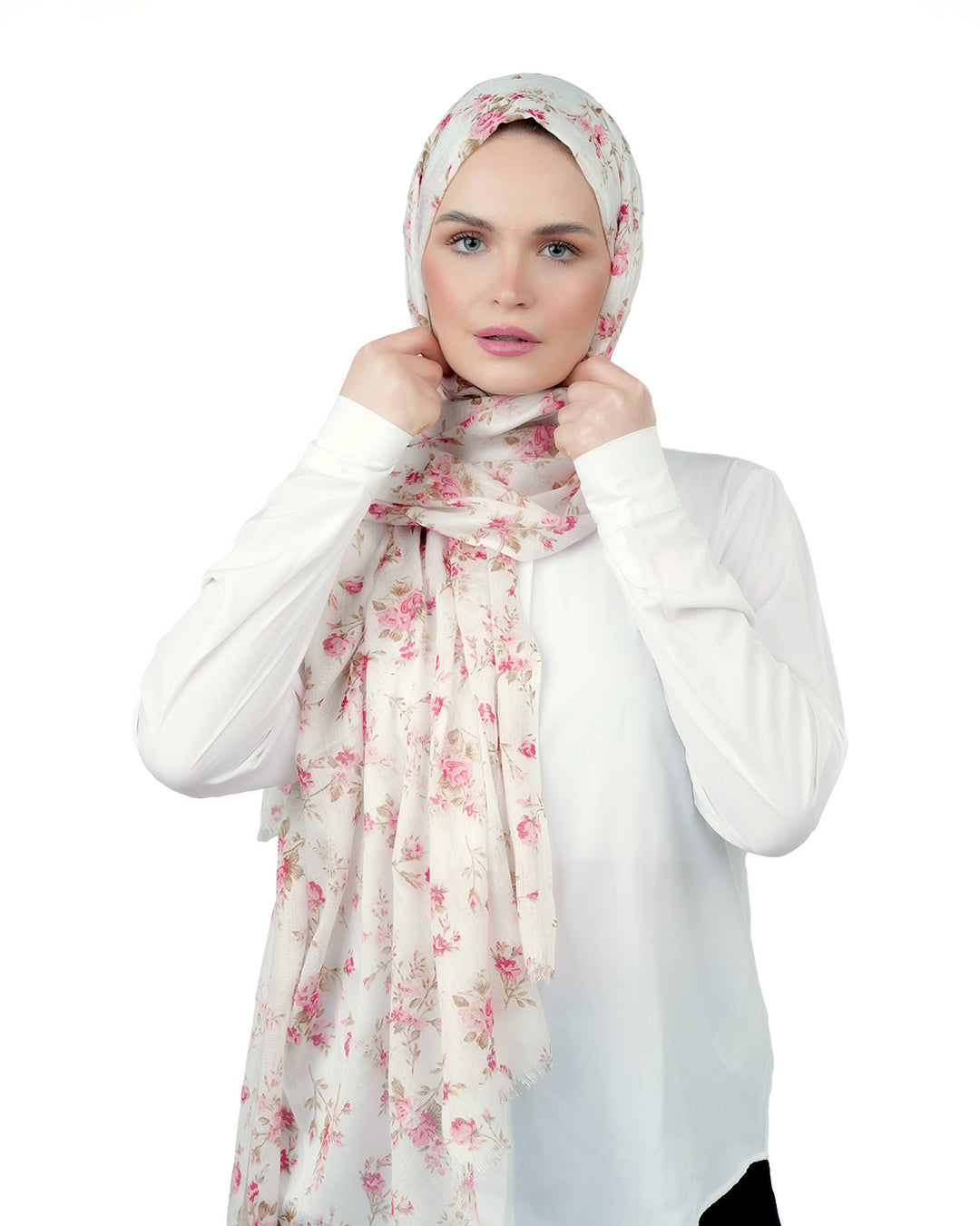 AMICA Pink & Beige Scarf