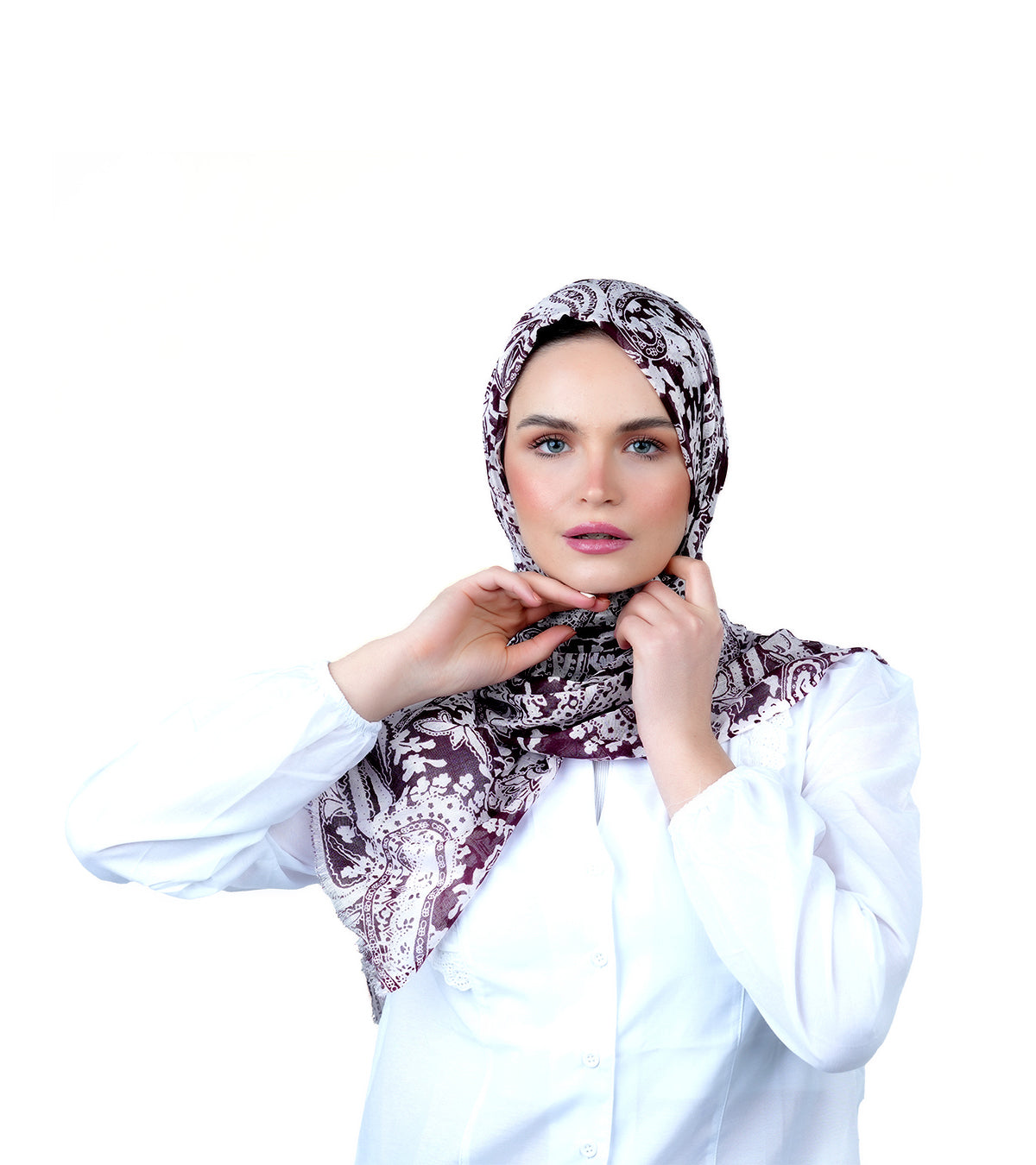 AMICA Plum Red Scarf