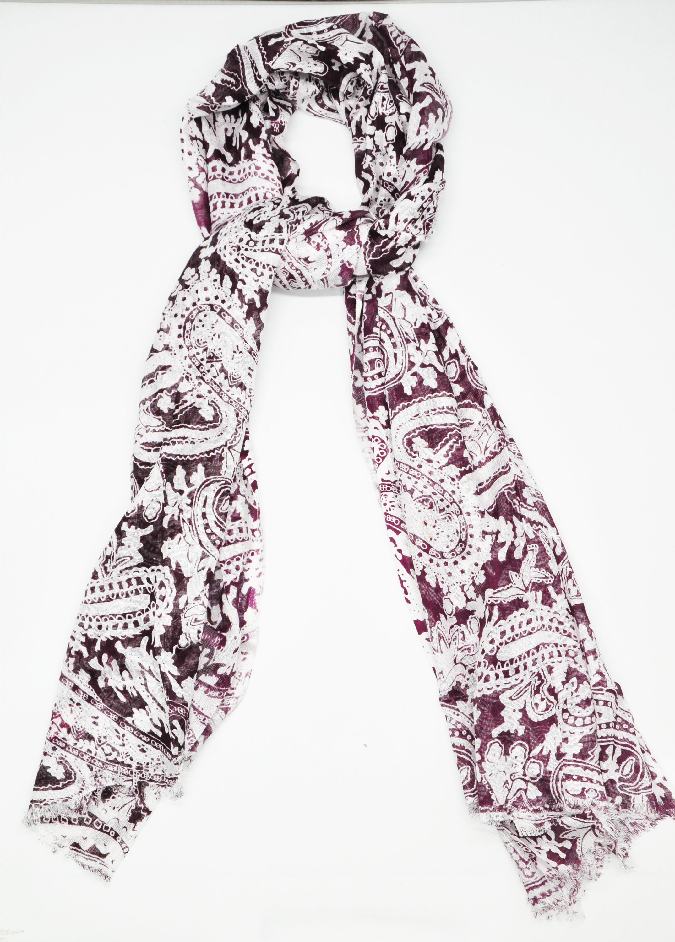 AMICA Plum Red Scarf
