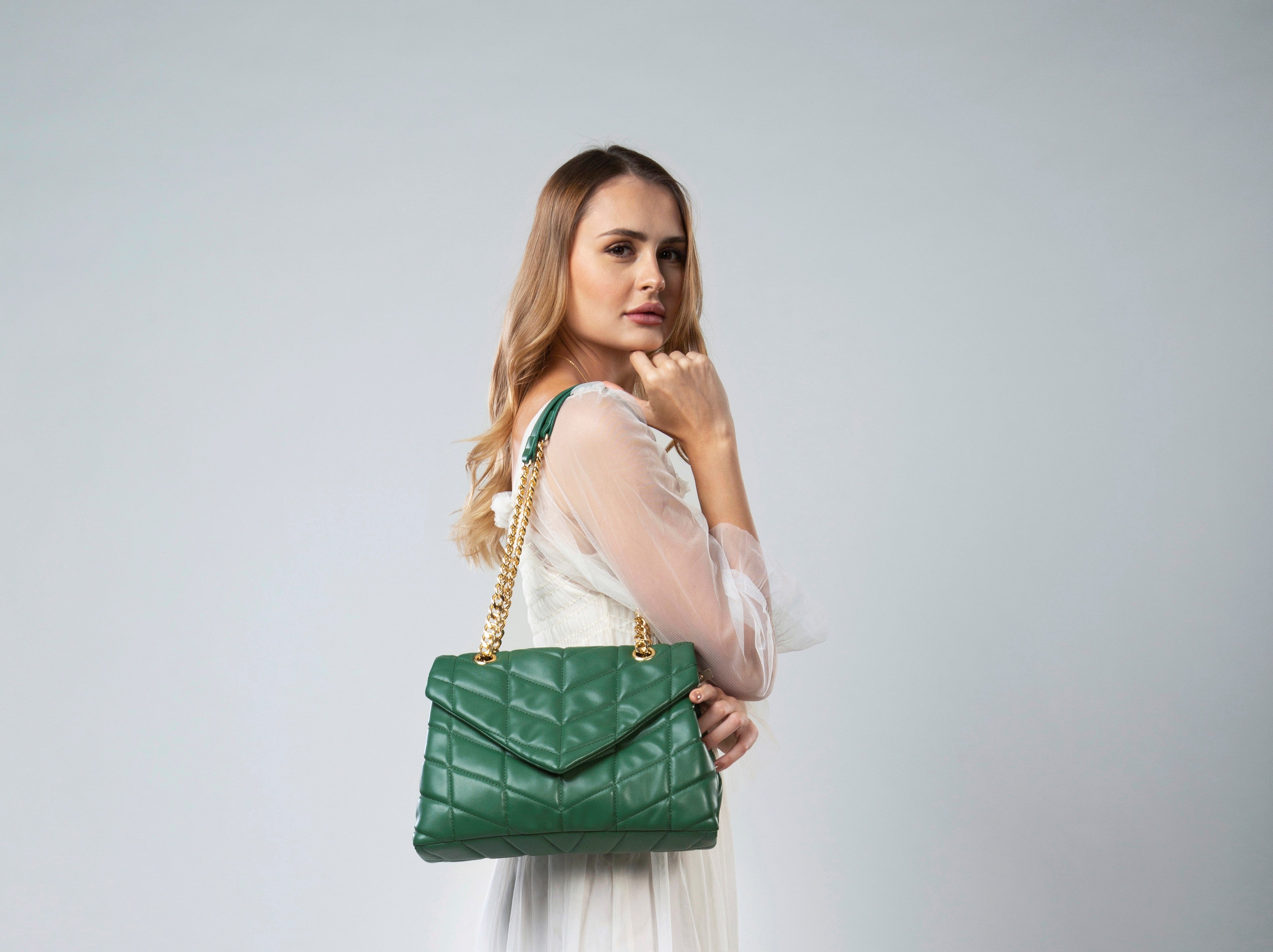 Amica Natalia Green Crossbody Bag