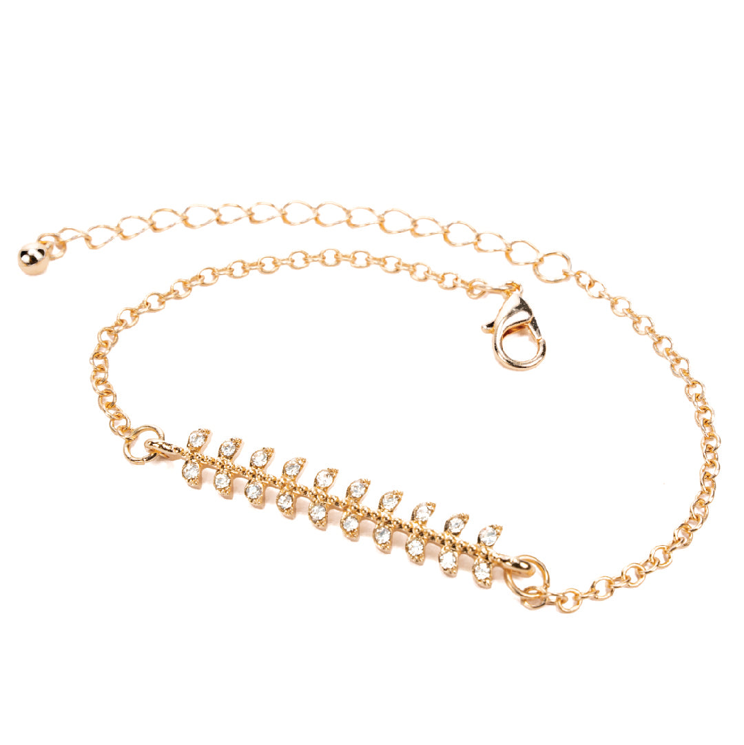 Amica Light Gold Metallic Gold Plated Bracelet - 3 sets