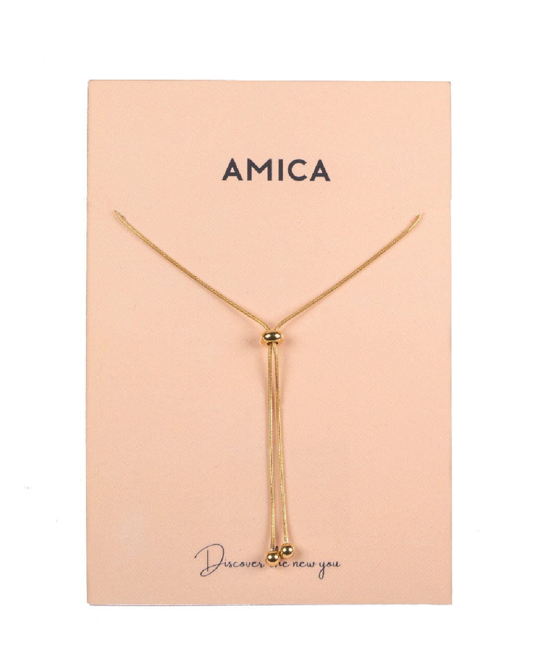 AMICA Light Gold Metallic Gold-Plated Chain