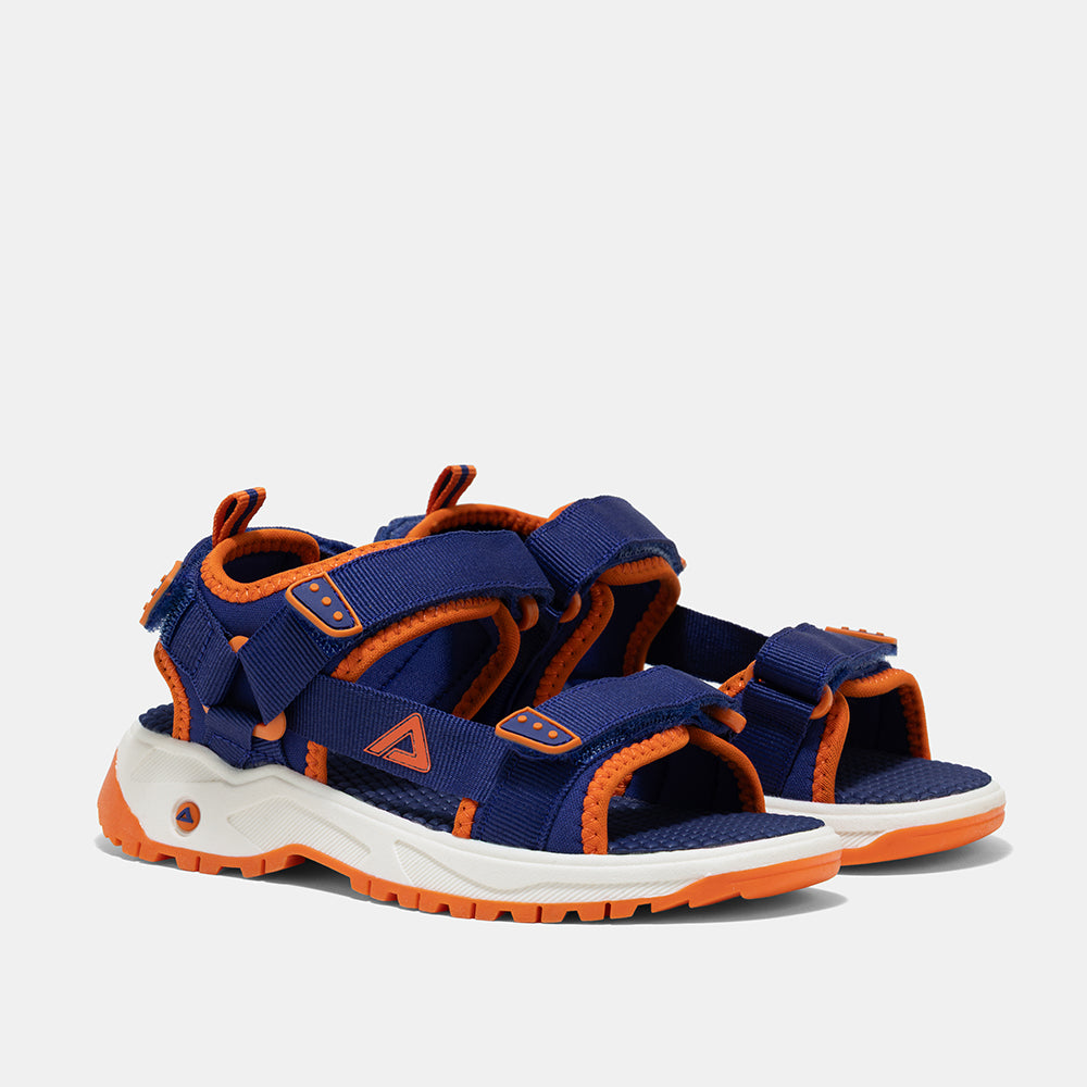 Kids sandals UAE navy blue with adjustable hook and loop straps