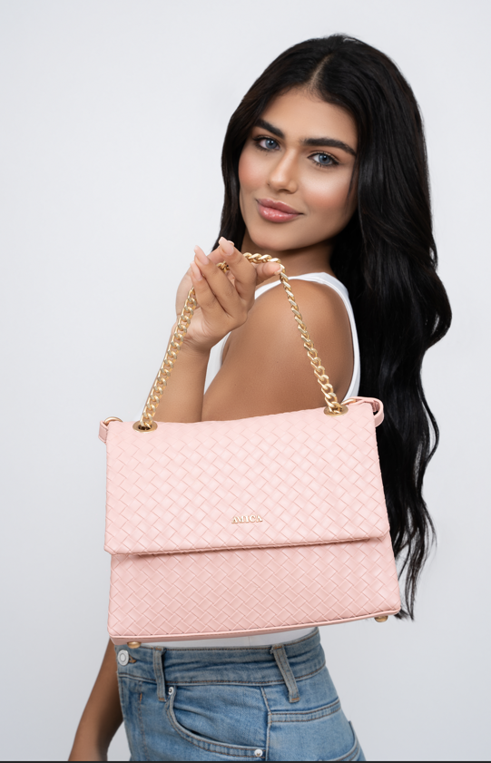 Amica Kelly Pink Crossbody Bag