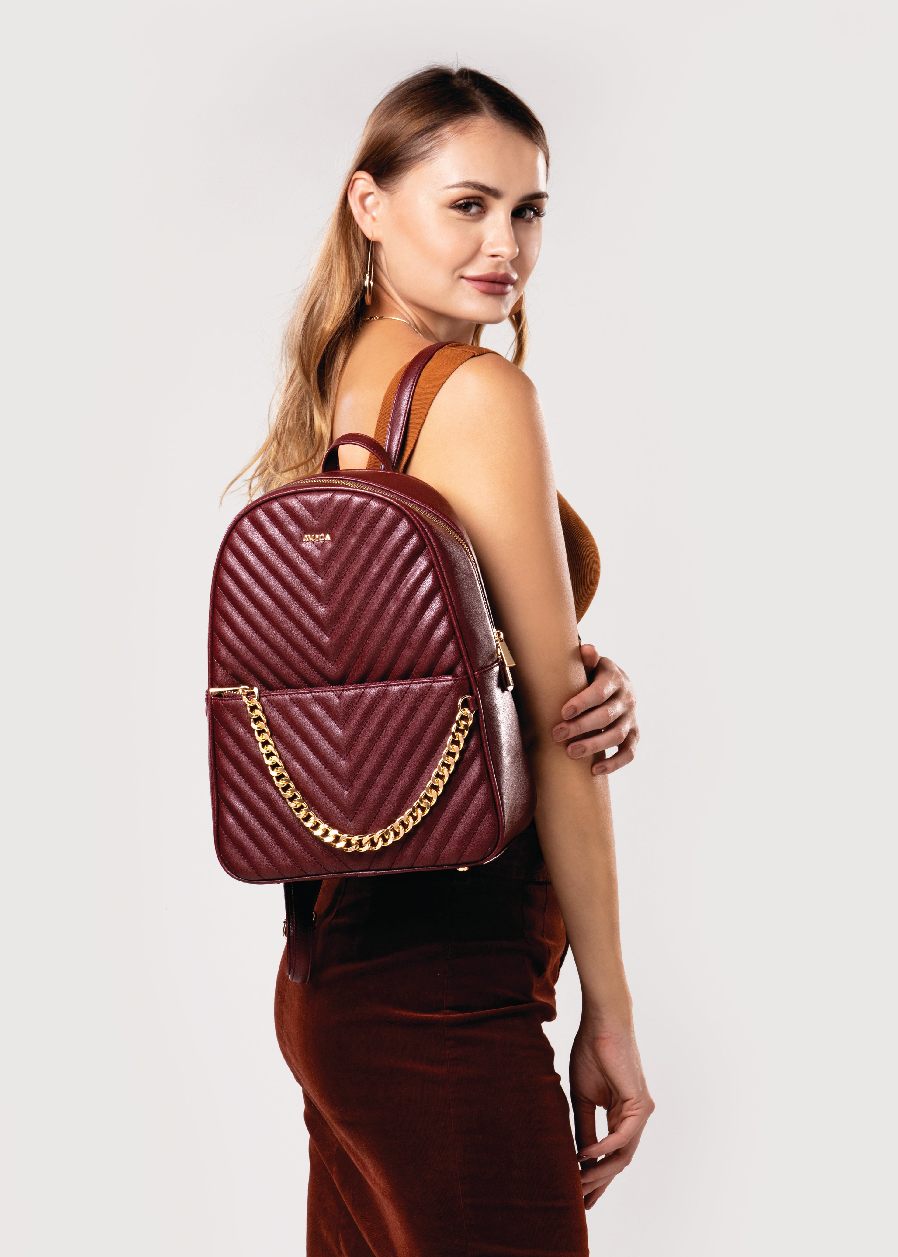 Amica Reina Plum Red Backpacks