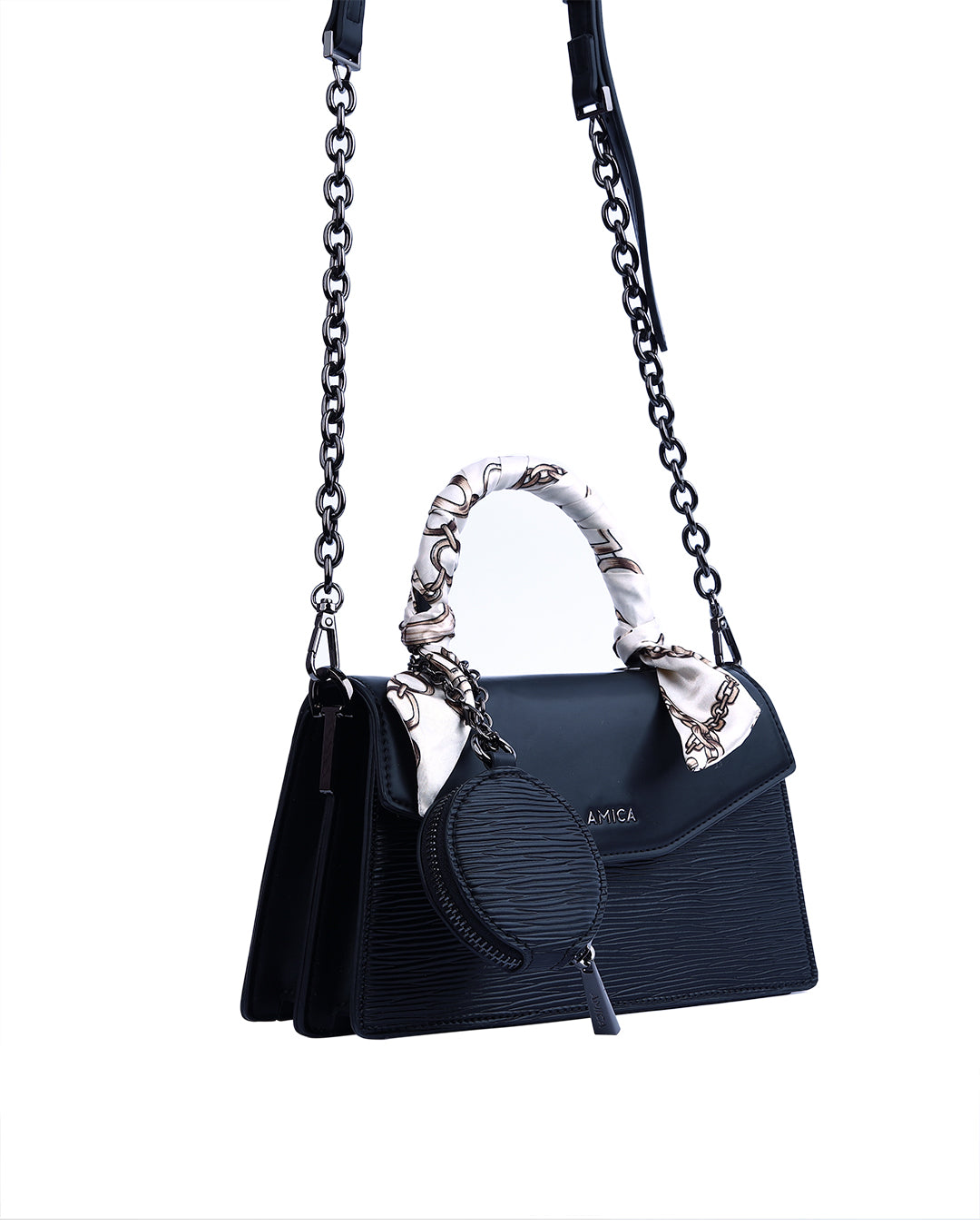 Amica Noemi Black Ladies Mini Bag