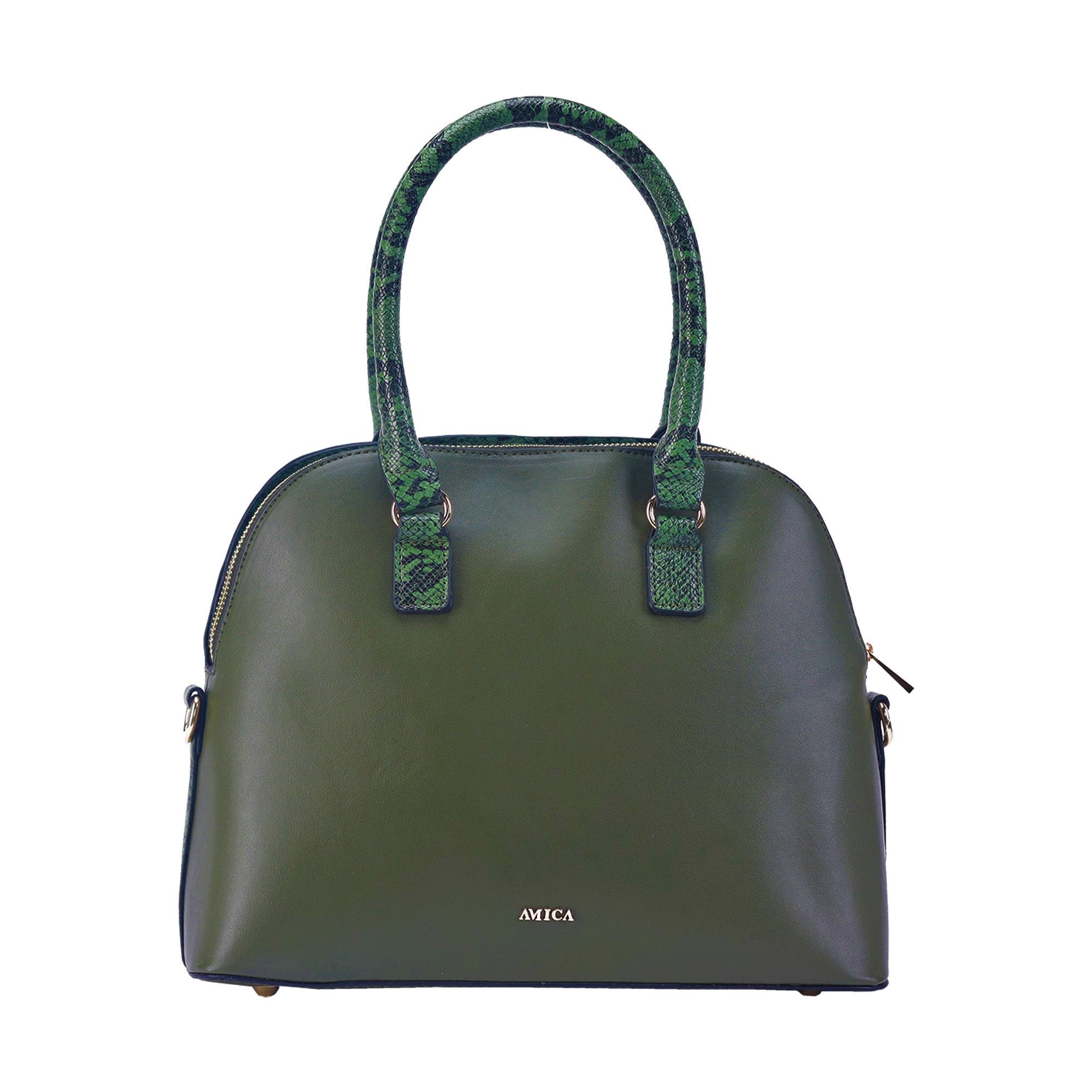 AMICA Valeria Green Ladies Handbag