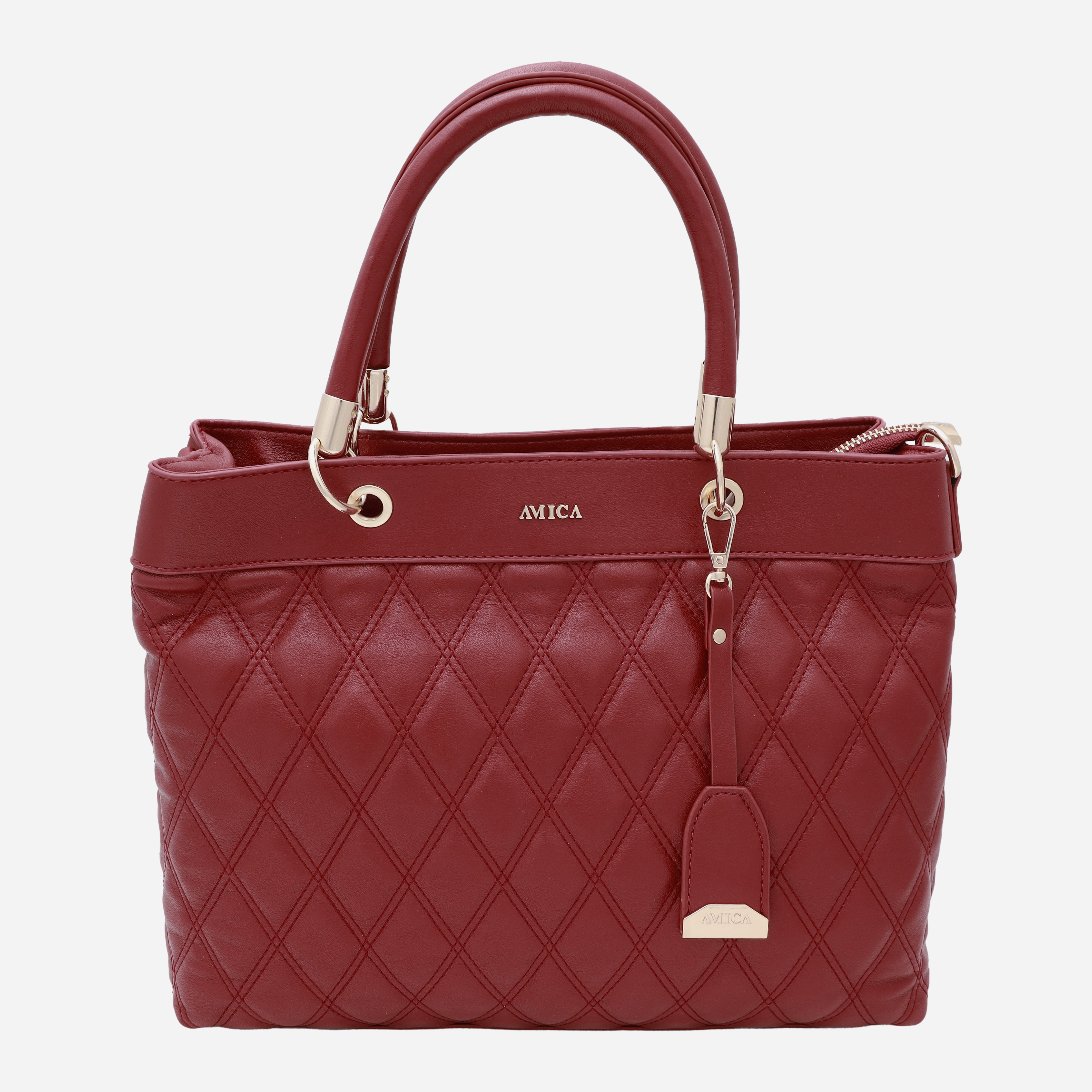 AMICA Plum Red Ladies Handbag