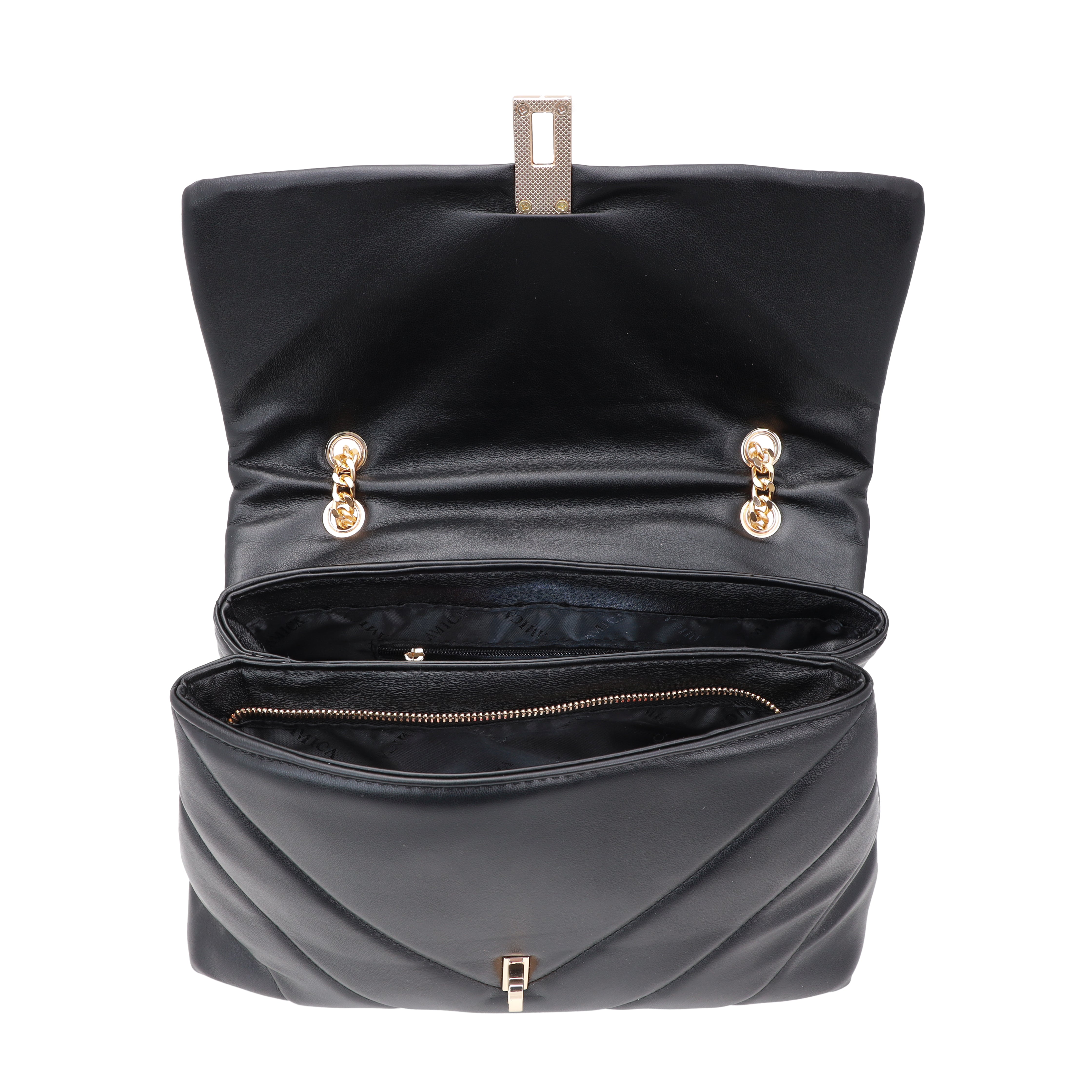 Amica Adelina Black Crossbody Bag