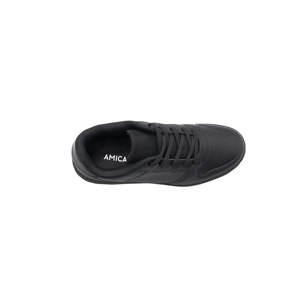 AMICA Black Lace-up Sneakers