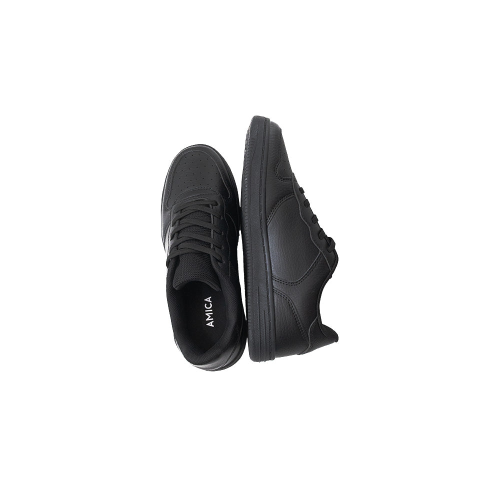 AMICA Black Lace-up Sneakers