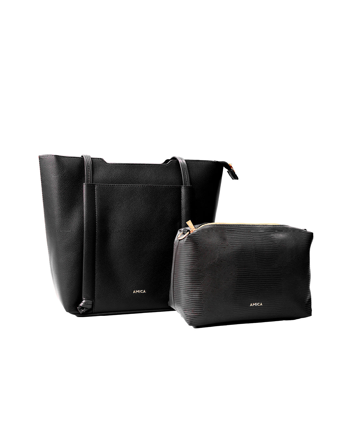 Amica Evelina Black Tote Bag