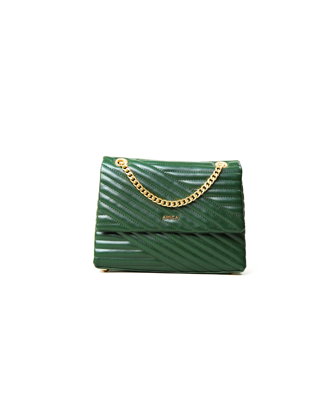 Amica Nata Olive Green Crossbody Bag