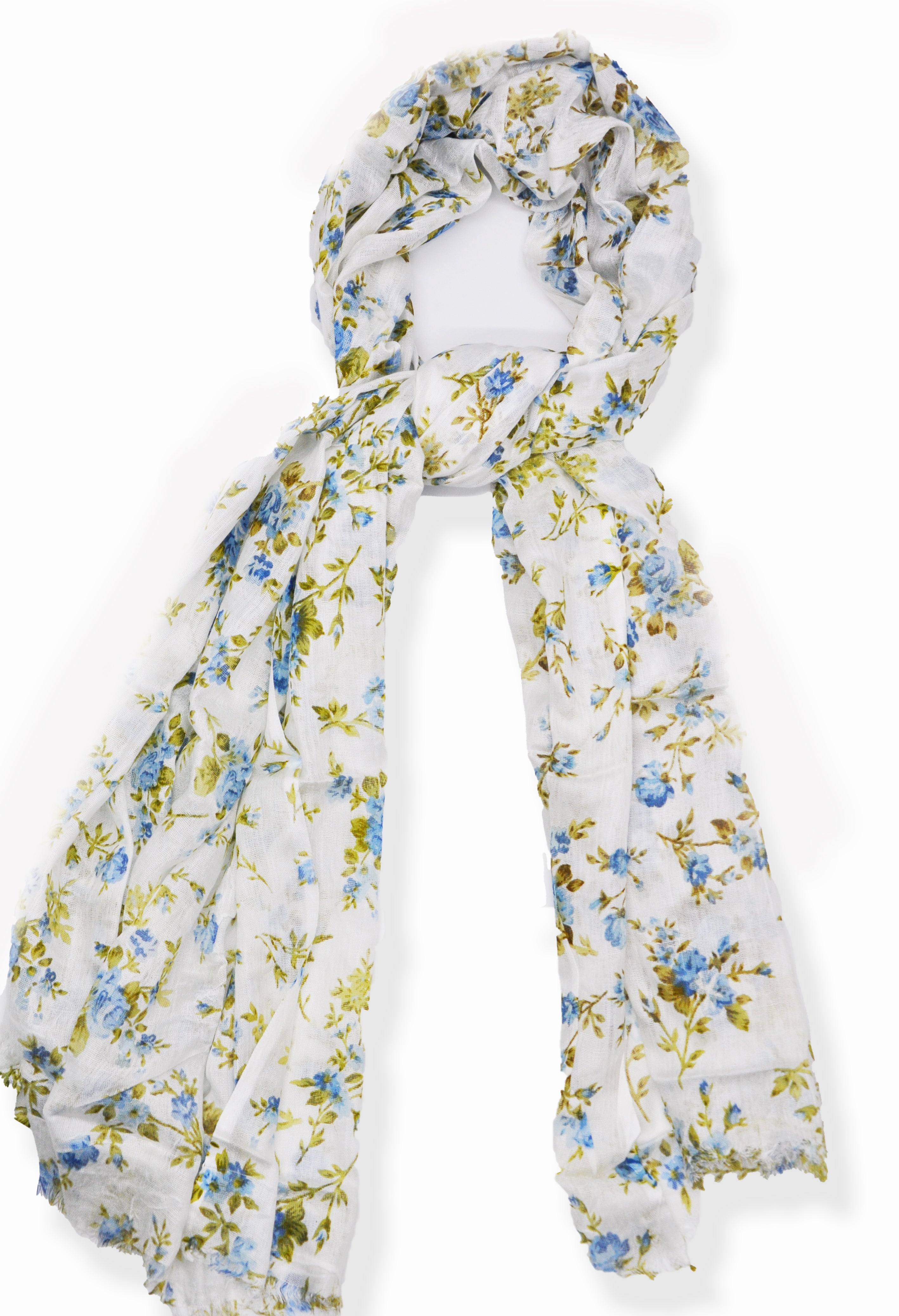 AMICA White/Blue Ladies Scarf