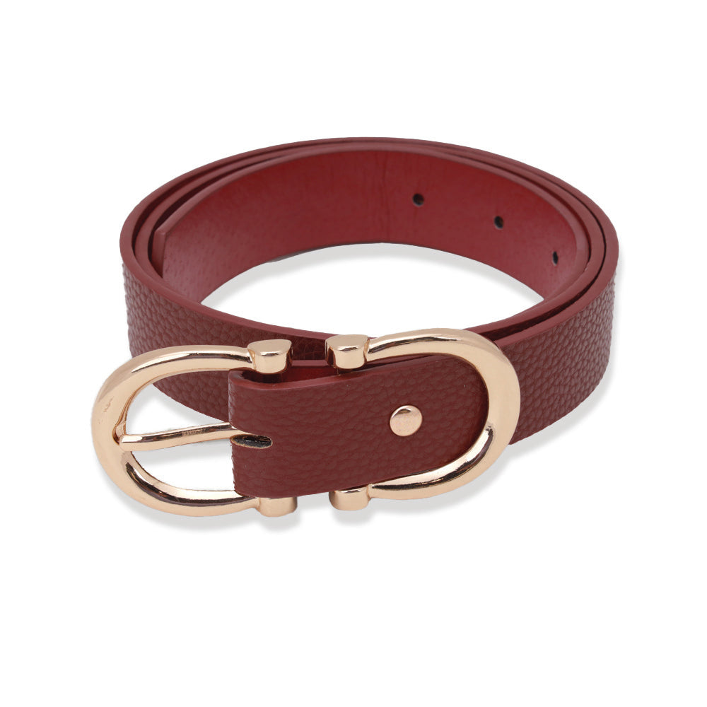 Amica Wine-Red Ladies Belt