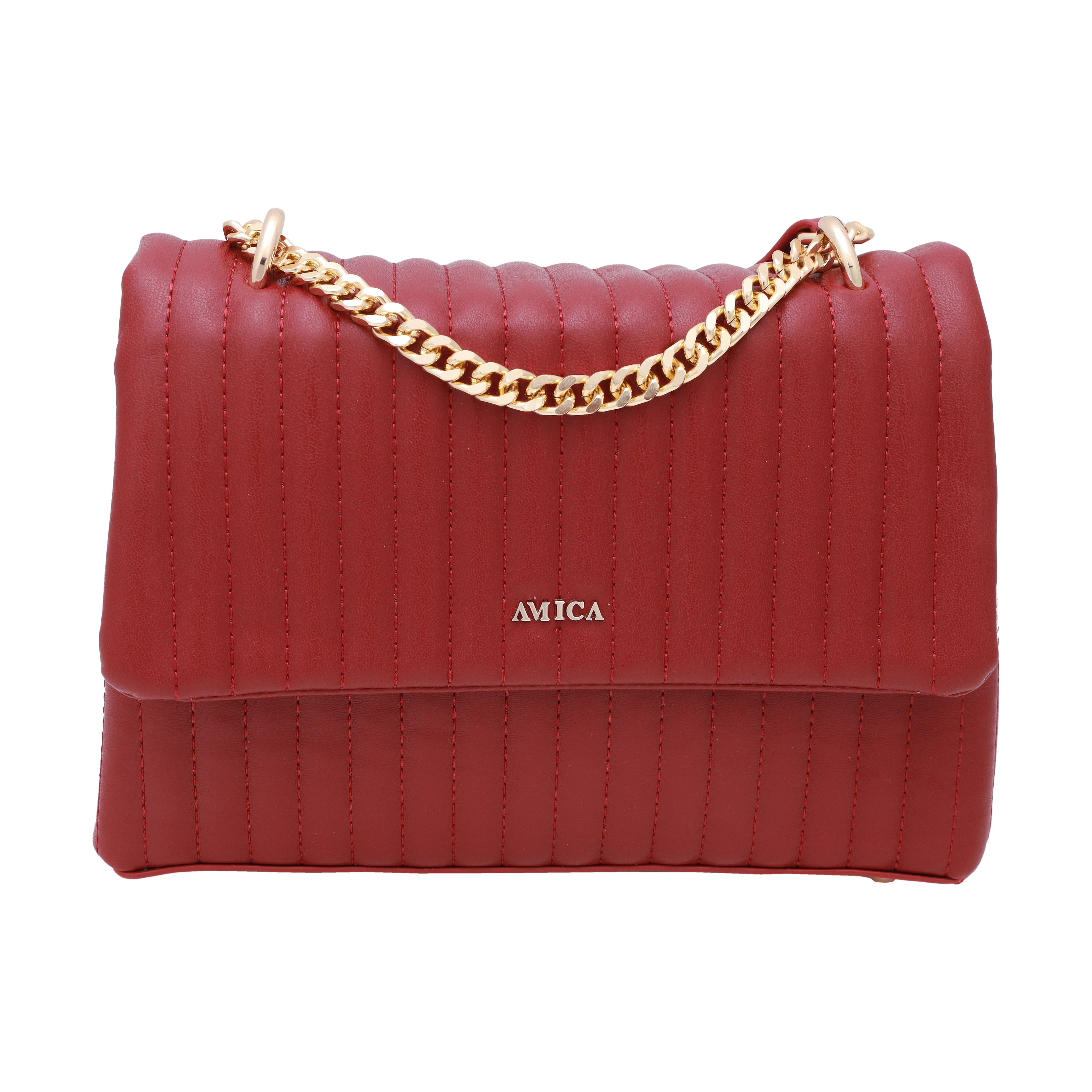 Amica Celia Plum Red Crossbody Bag