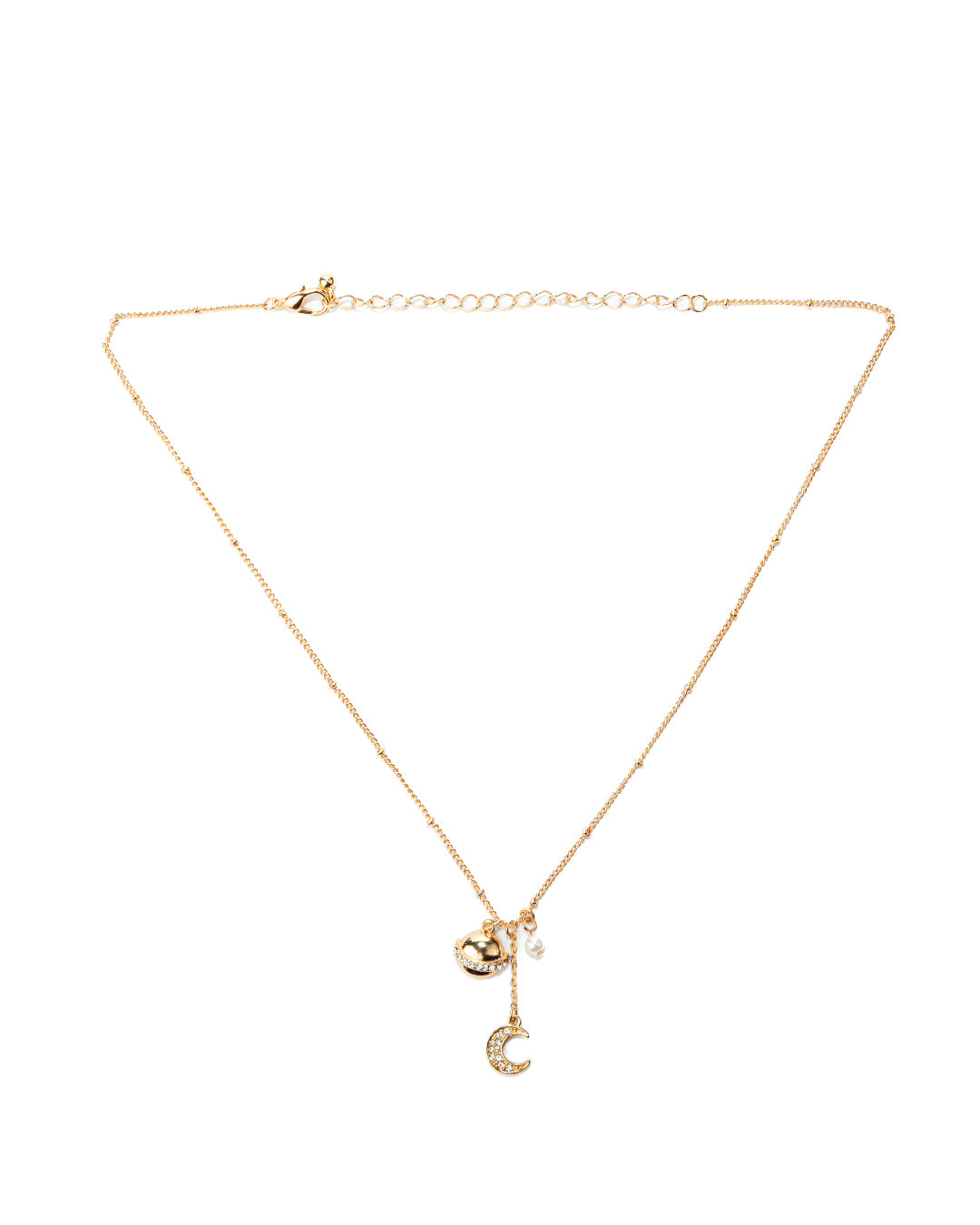 Amica Light Gold Metallic Gold-Plated Chain