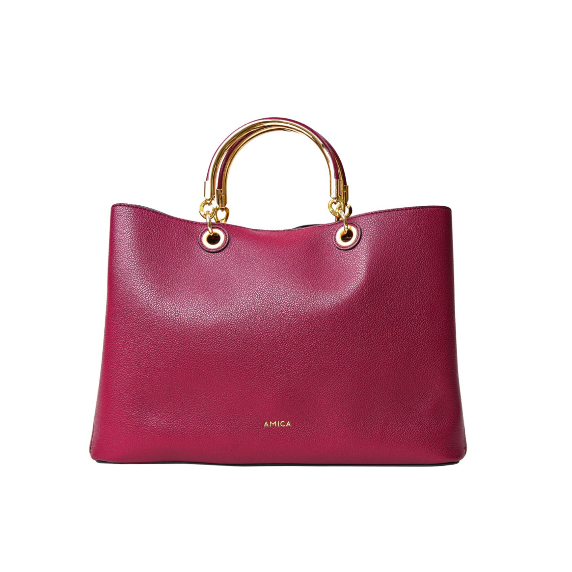 AMICA Emilia Plum Red Ladies Handbag