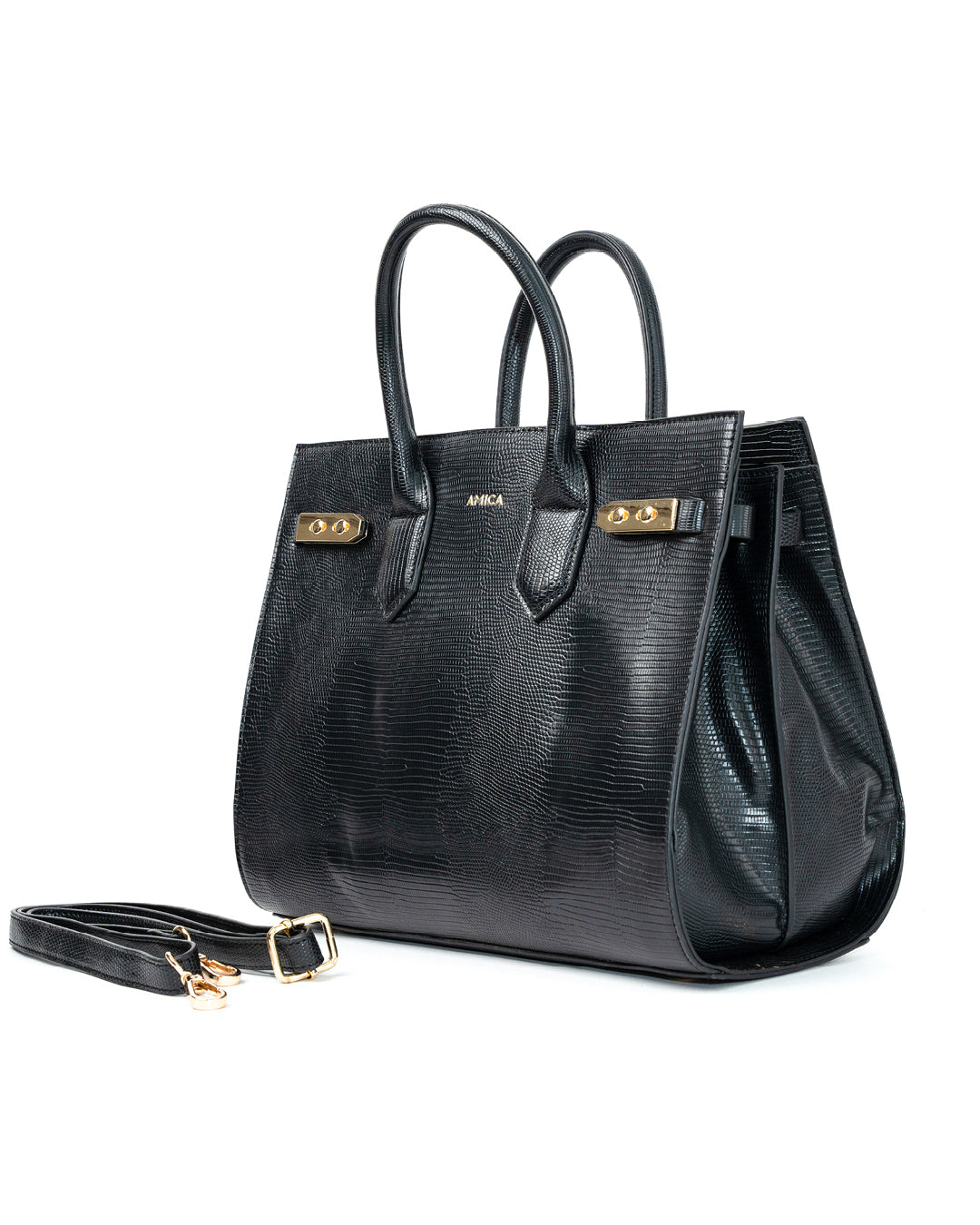 AMICA Mattea Black Ladies Handbag