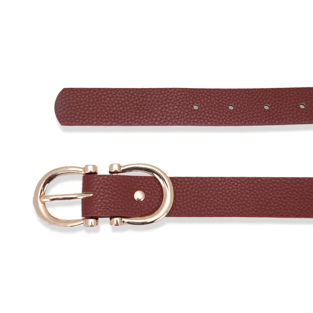 Amica Wine-Red Ladies Belt