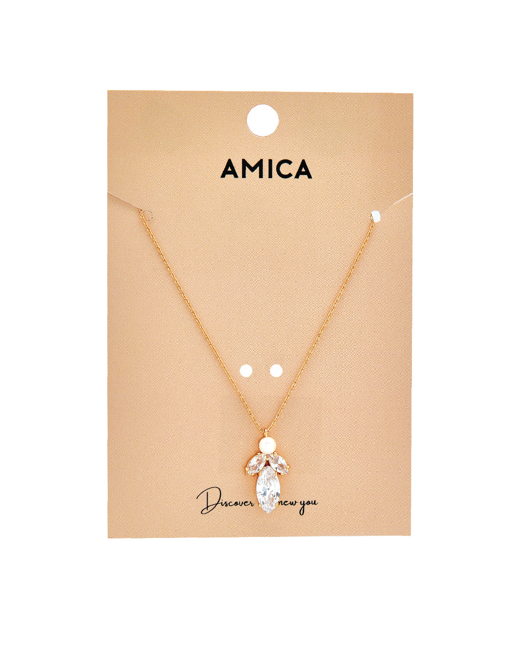 Amica Light Gold Metallic Gold Chain