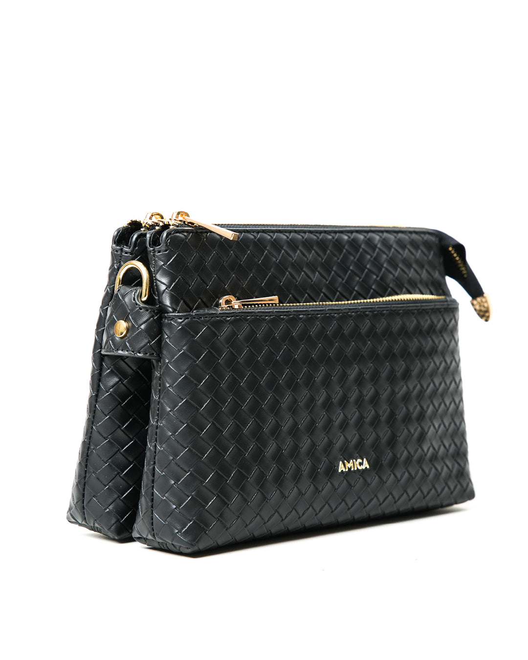 Amica Lucia Black Crossbody Bag