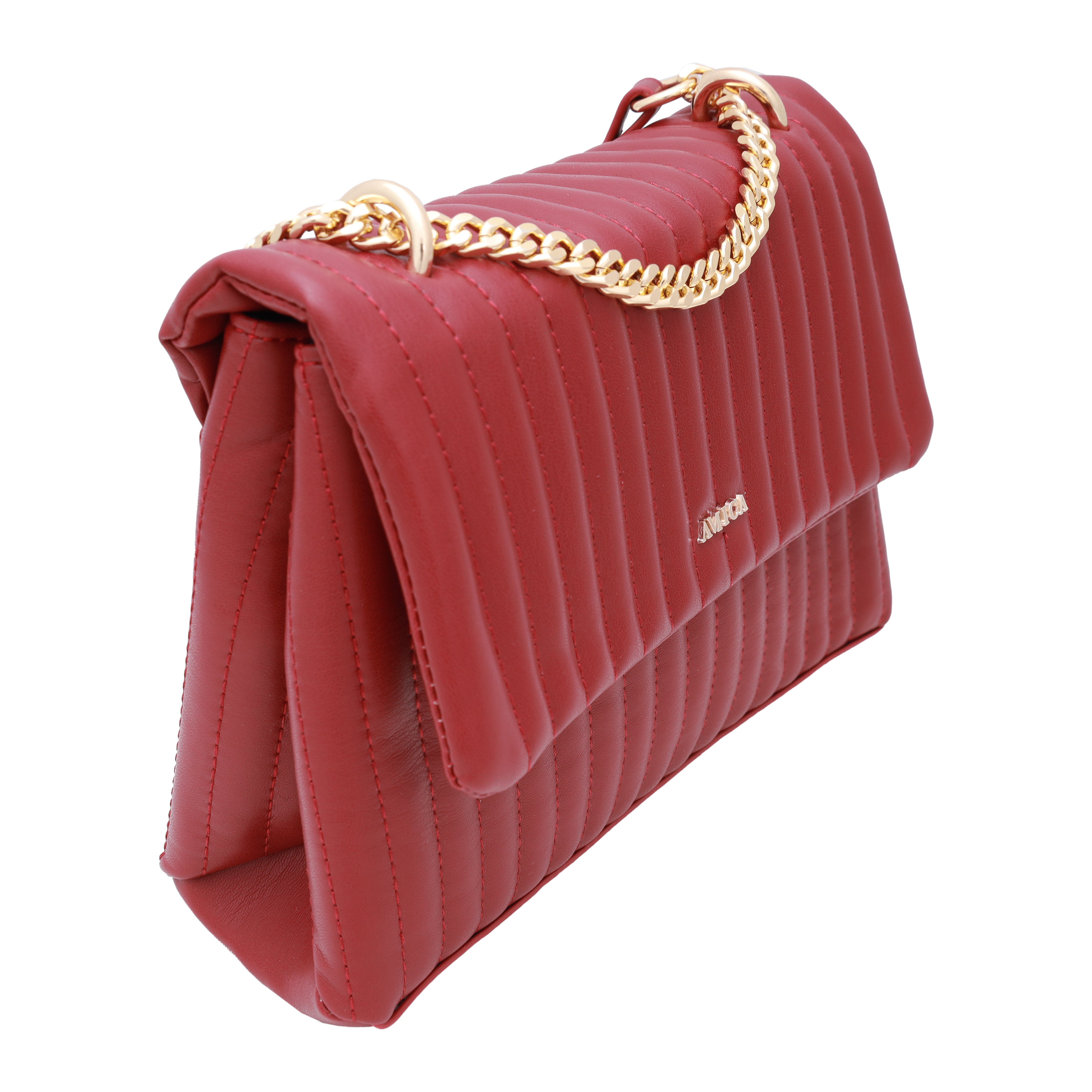 Amica Celia Plum Red Crossbody Bag